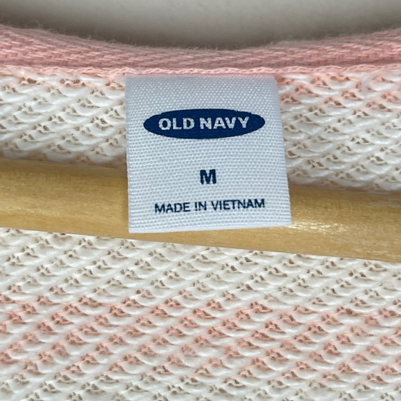 OLD‎ NAVY Striped Cali-Fleece Pullover Hoodie, Medium - Picture 6 of 8